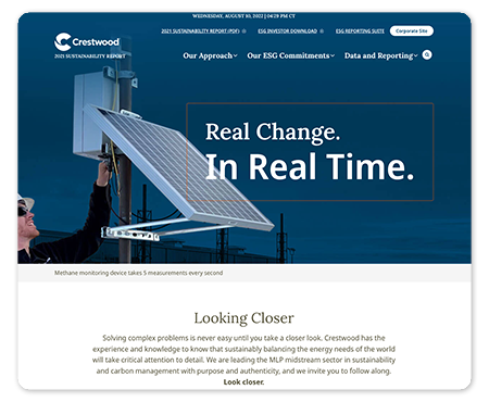Crestwood ESG Website